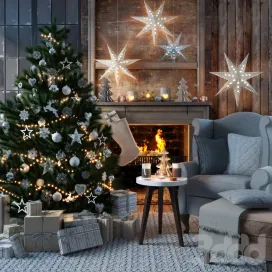 Merry christmas tree chair